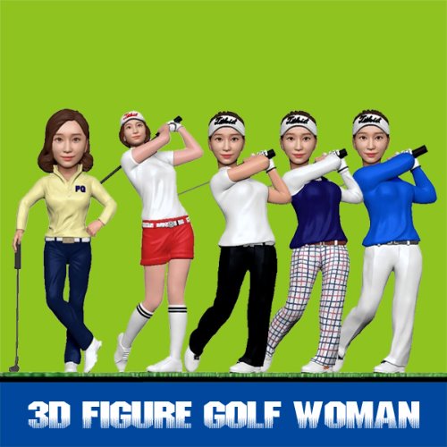 3D피규어 골프 여자 바지A