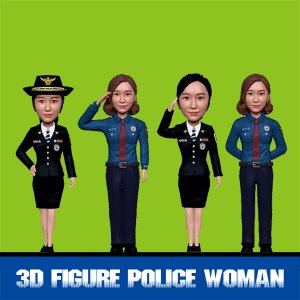 3D피규어 경찰 여자
